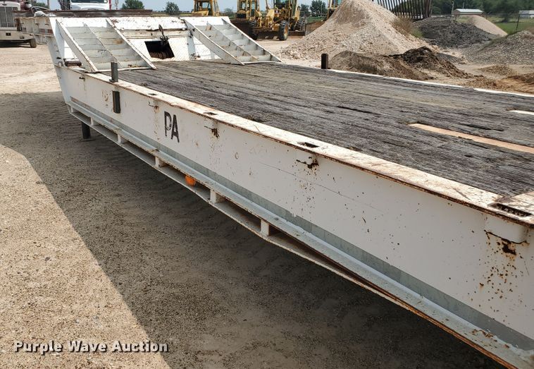 image for item DD0358 1981 Schwartz PFD-SD drop deck equipment trailer