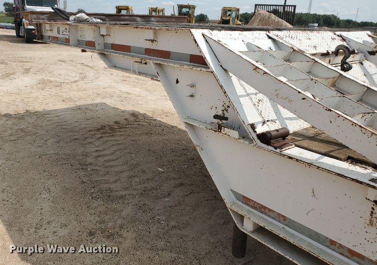 image for item DD0358 1981 Schwartz PFD-SD drop deck equipment trailer