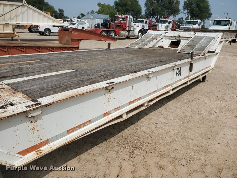 image for item DD0358 1981 Schwartz PFD-SD drop deck equipment trailer