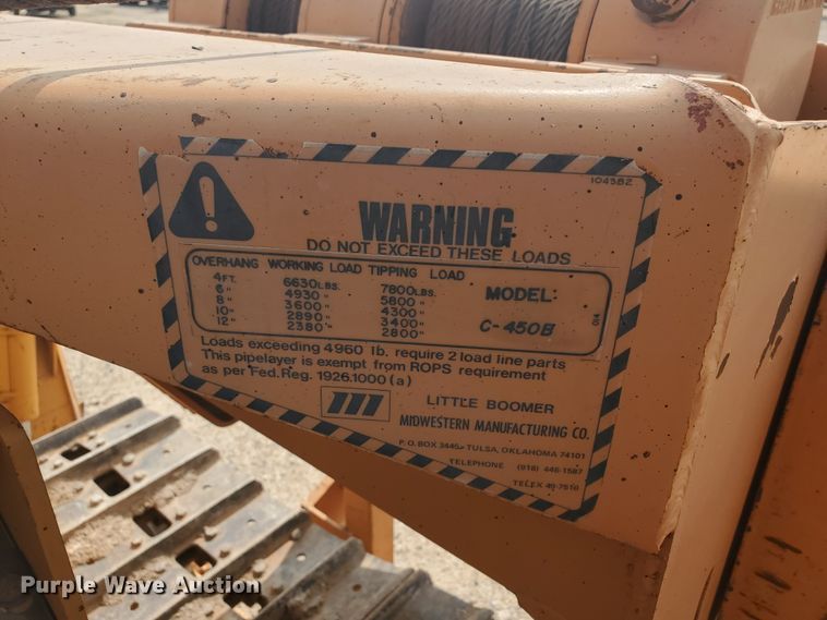 image for item DF5735 1983 Case 450B  pipelayer