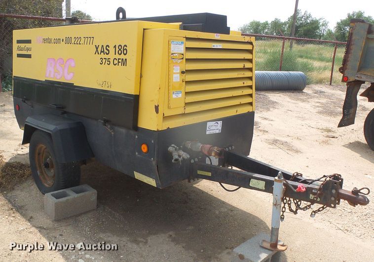image for item DF5738 2005 Atlas Copco XAS186  air compressor
