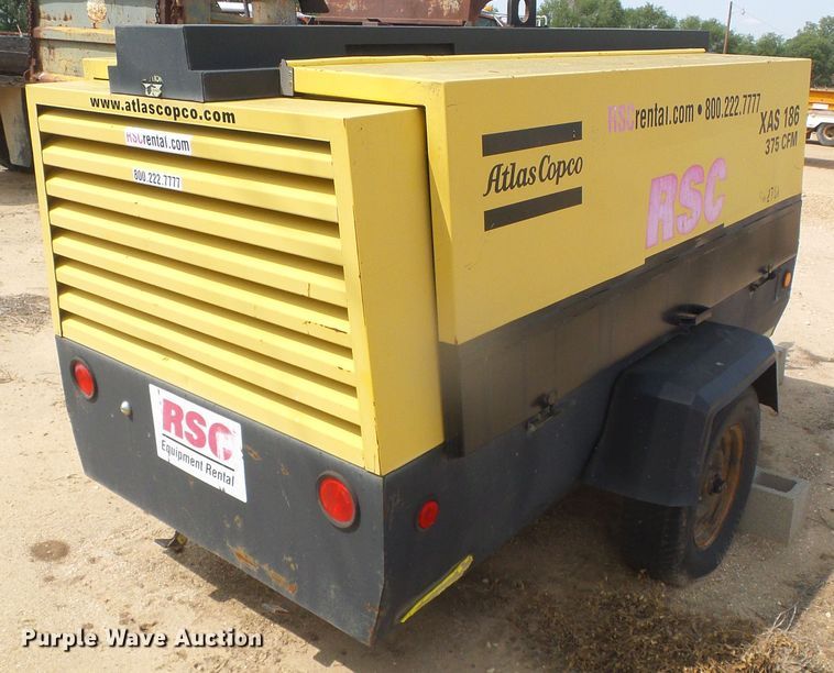 image for item DF5738 2005 Atlas Copco XAS186  air compressor