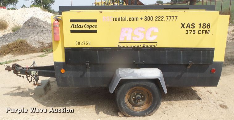 image for item DF5738 2005 Atlas Copco XAS186  air compressor