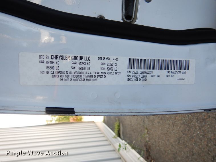 image for item AE9726 2011 Dodge Charger Police