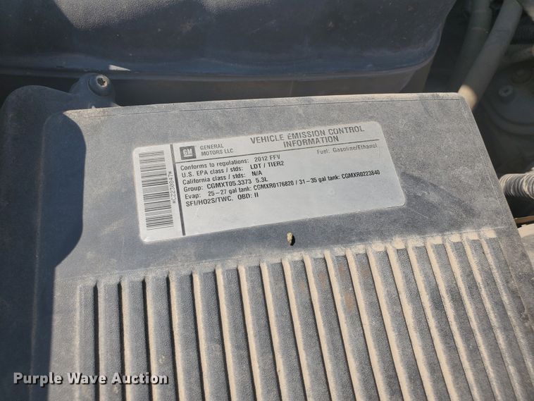 image for item DF5796 2012 Chevrolet Silverado 1500  Ext. Cab pickup truck