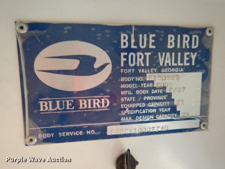 image for item DH0029 2007 Blue Bird  school bus