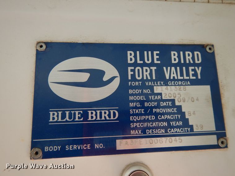 image for item DH0032 2005 Blue Bird  school bus