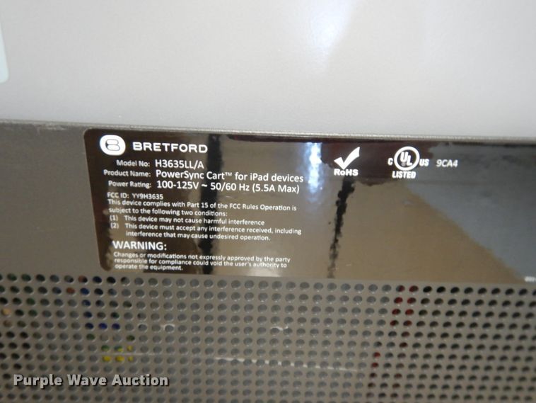 image for item DH0033 Bretford H3635LL/A PowerSync iPad cart