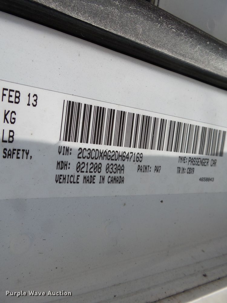 image for item DH3939 2013 Dodge Charger Police