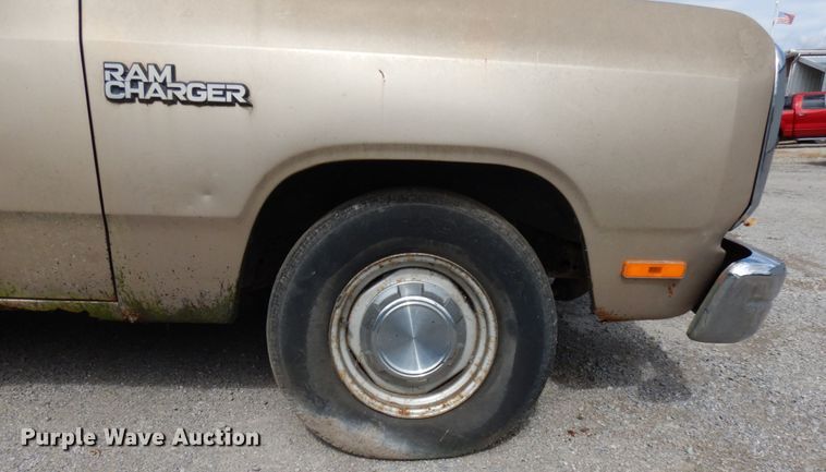 image for item DH5187 1992 Dodge Ram Charger  SUV