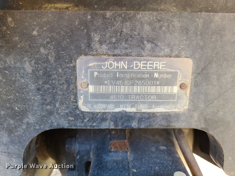 image for item DY9984 John Deere 4610  MFWD tractor