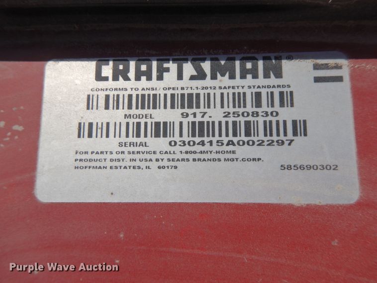 image for item FG9516 Craftsman T2400 lawn mower