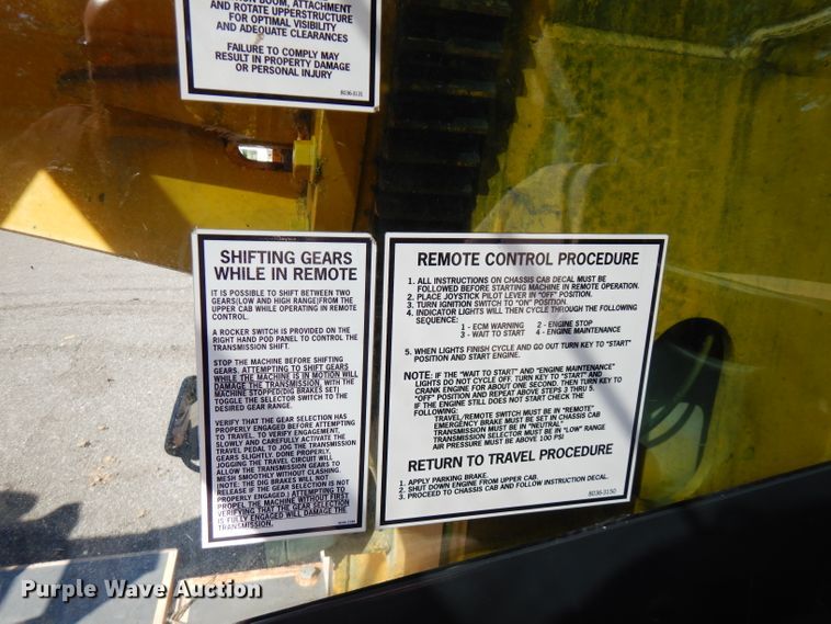 image for item FR9118 2002 Gradall XL3100  rubber tired excavator