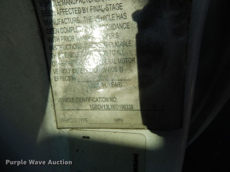 image for item GR9950 2006 Chevrolet Uplander  Braun Entervan handicap accessible van