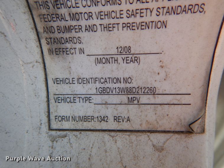 image for item GR9952 2008 Chevrolet Uplander  Braun Entervan handicap accessible van