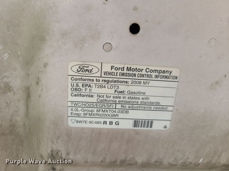 image for item GY9582 2008 Ford Explorer  SUV