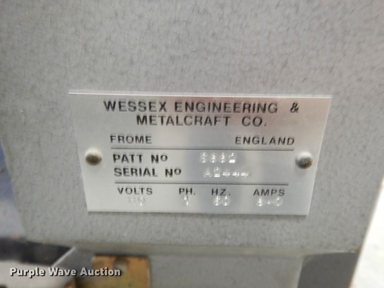 image for item HA9772 Wessex Engineering & Metalcraft Co. machine