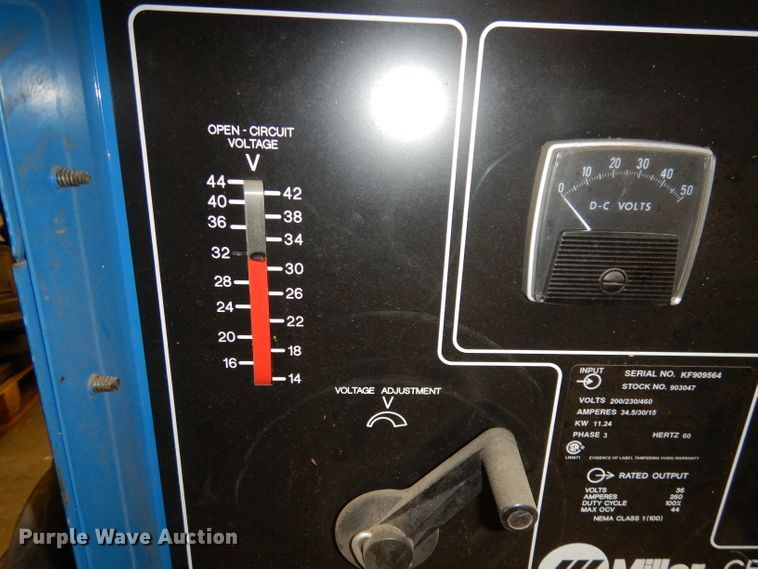 image for item HA9779 Miller CP250TS DC arc welder