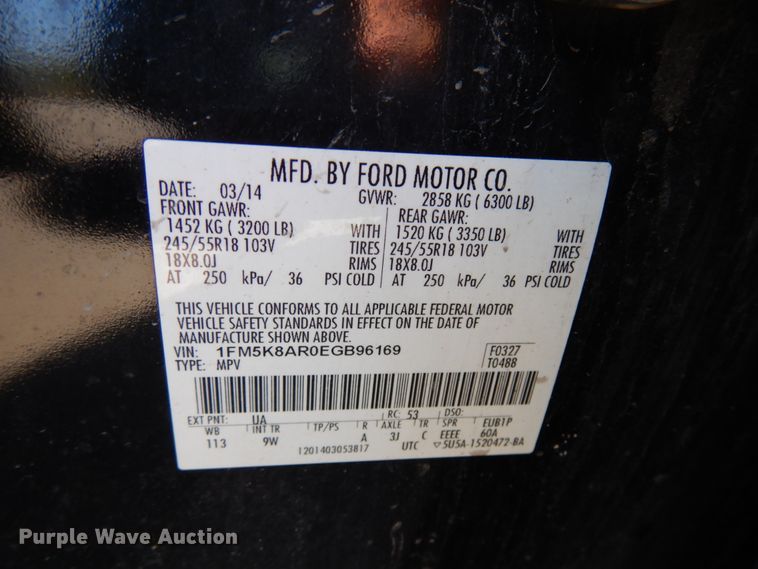 image for item HD9039 2014 Ford Explorer Police Interceptor  SUV