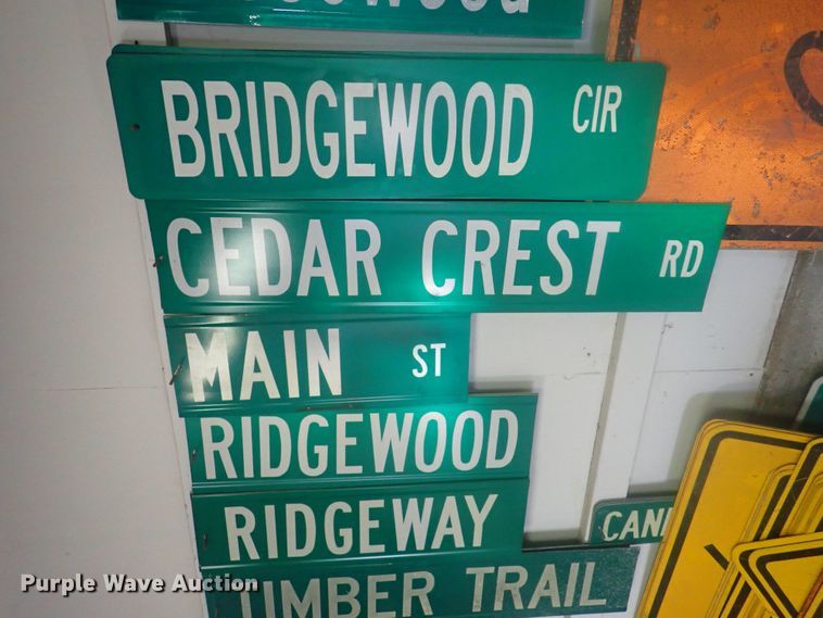 image for item HK9992 Approximately 90 street signs