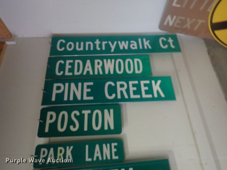 image for item HK9992 Approximately 90 street signs