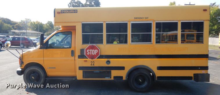 image for item HN9363 2002 Chevrolet Express G3500  school bus