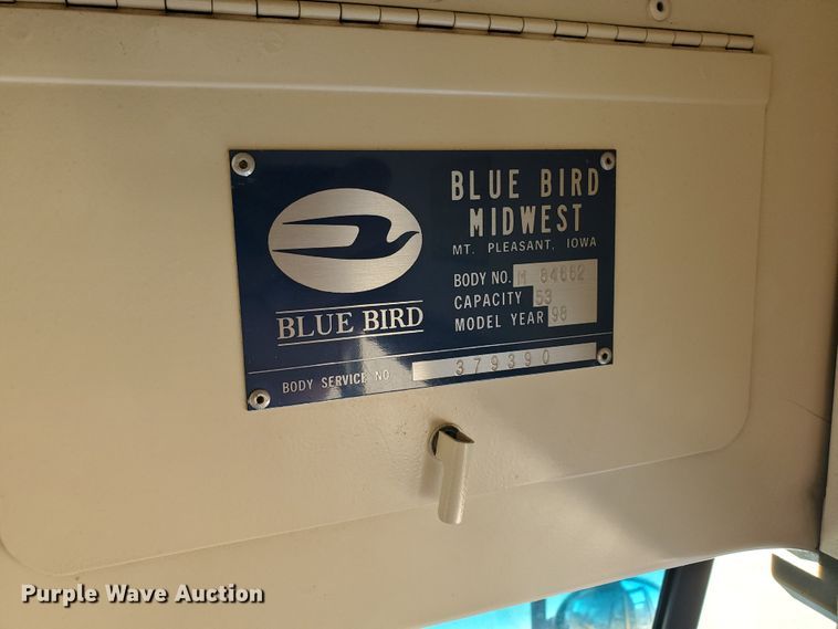 image for item HO9721 1998 International 3800 Blue Bird  school bus
