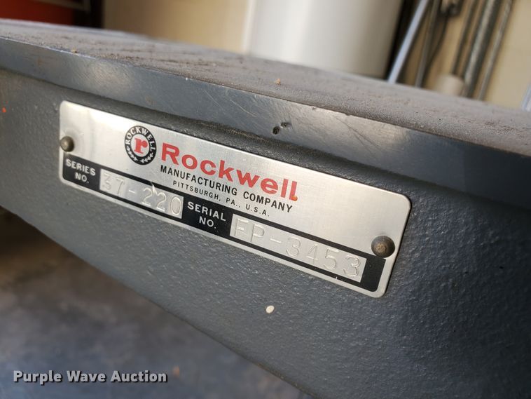 image for item HO9726 Rockwell Delta 37-220 6" jointer