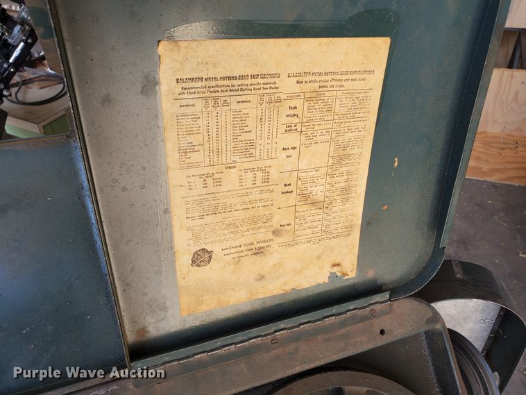 image for item HO9729 Kalamazoo 8C metal bandsaw
