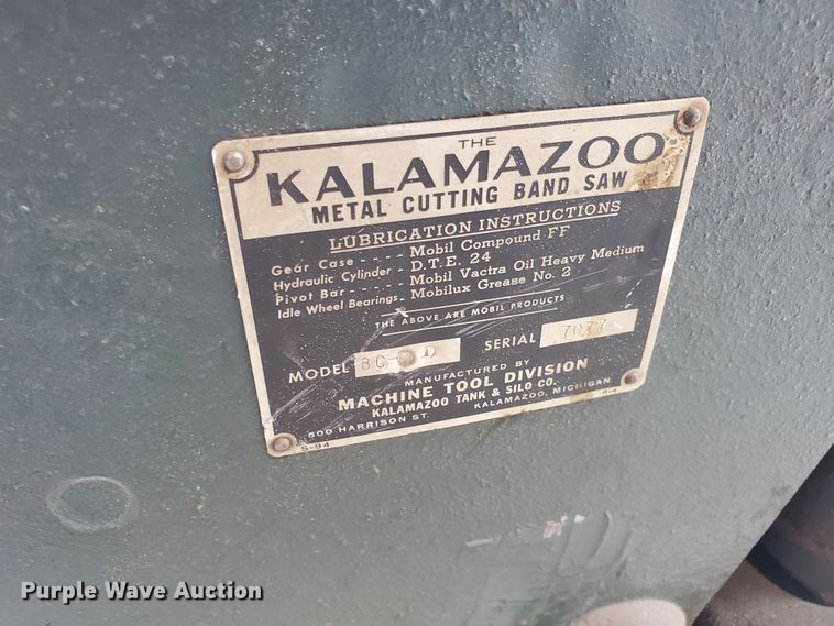 image for item HO9729 Kalamazoo 8C metal bandsaw