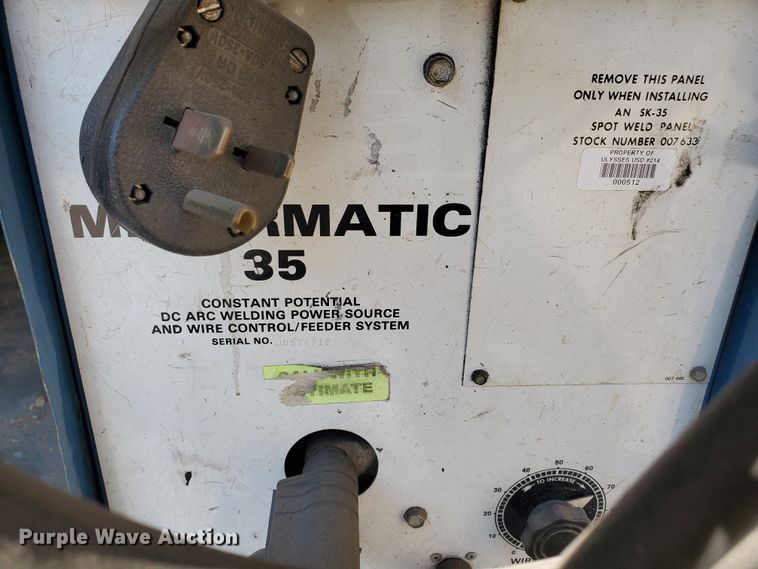 image for item HO9732 Miller Millermatic 35 MIG welder