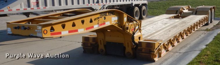 image for item HS9287 2017 Trail King TK70HDG lowboy equipment trailer