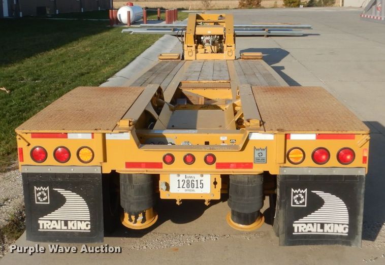 image for item HS9287 2017 Trail King TK70HDG lowboy equipment trailer