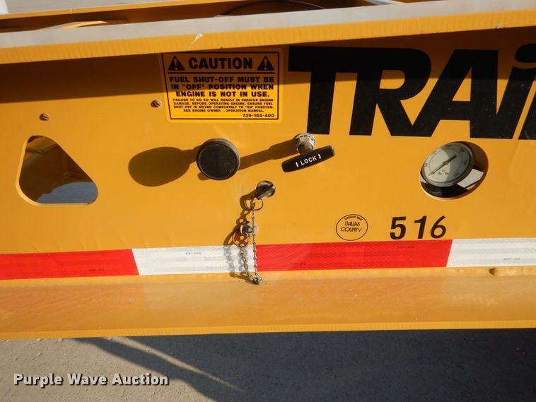 image for item HS9287 2017 Trail King TK70HDG lowboy equipment trailer