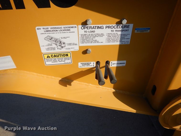 image for item HS9287 2017 Trail King TK70HDG lowboy equipment trailer