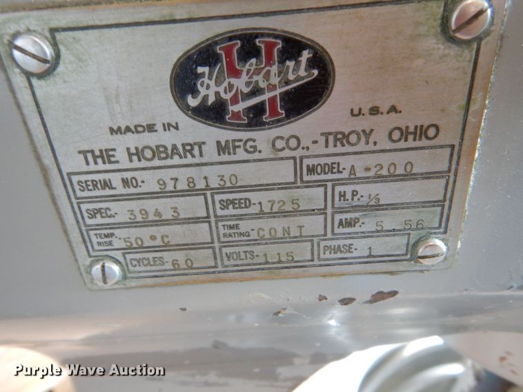 image for item HS9295 Hobart A-200 mixer