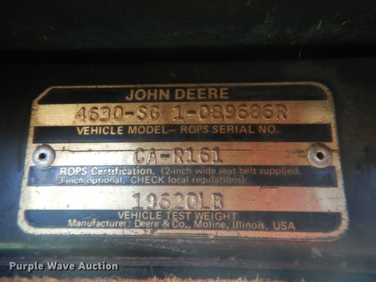 image for item DG4617 1976 John Deere 4630  tractor