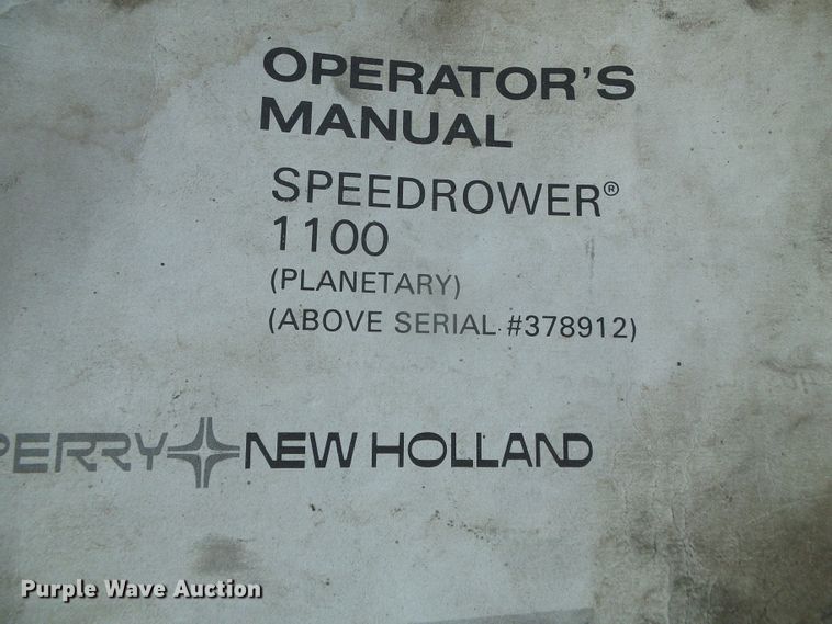 image for item DG8303 New Holland 1100  windrower