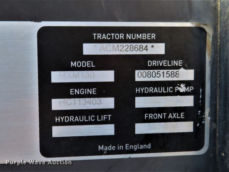 image for item DH1236 2004 Case IH MXM130  MFWD tractor