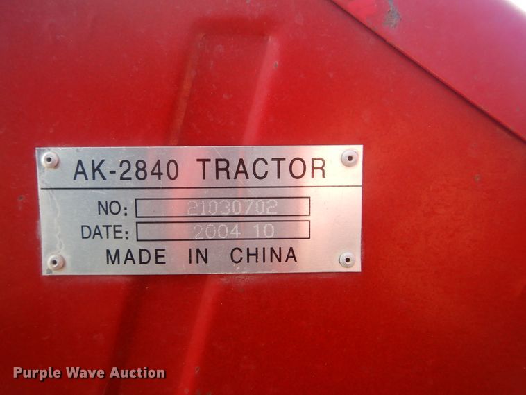 image for item HY9301 2004 Ag King AK-2840  MFWD tractor