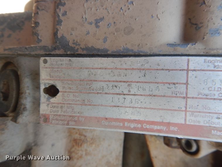 image for item DG4607 1989 Freightliner FLC112  semi truck