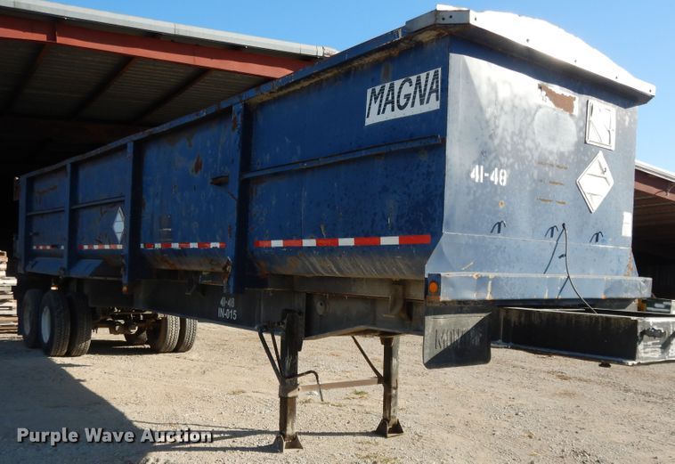 image for item DH0197 1996 Montone end dump trailer