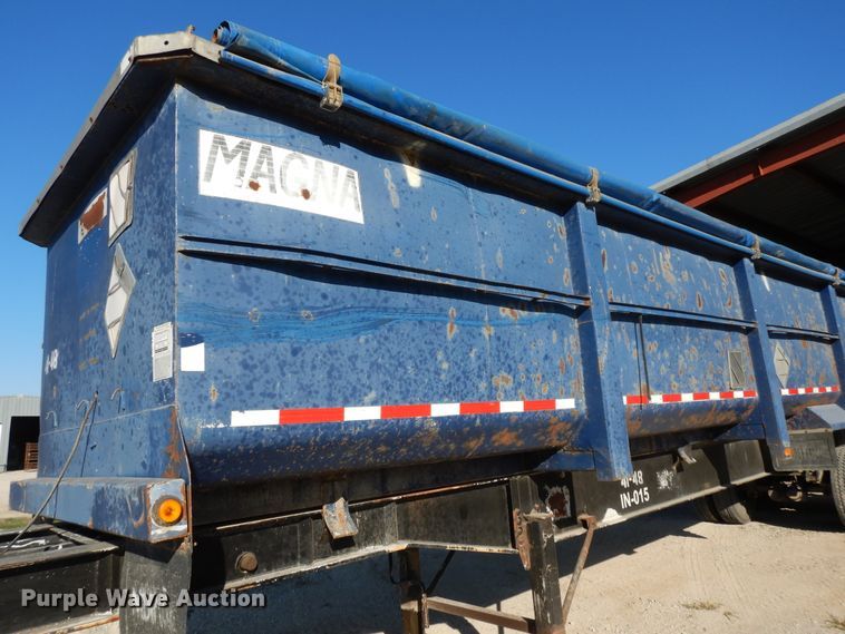 image for item DH0197 1996 Montone end dump trailer