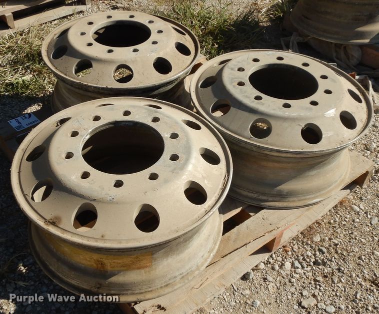 image for item DH0201 (3) 8.5x22.5 aluminum hub pilot wheels