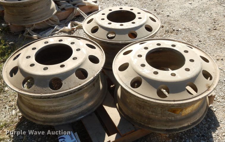 image for item DH0201 (3) 8.5x22.5 aluminum hub pilot wheels