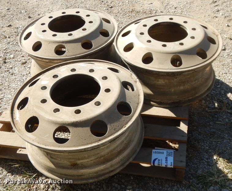image for item DH0201 (3) 8.5x22.5 aluminum hub pilot wheels