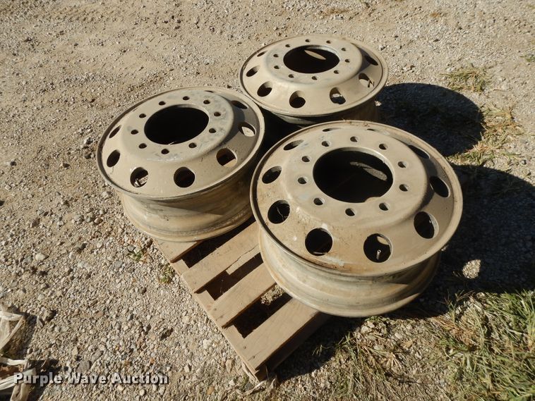 image for item DH0201 (3) 8.5x22.5 aluminum hub pilot wheels