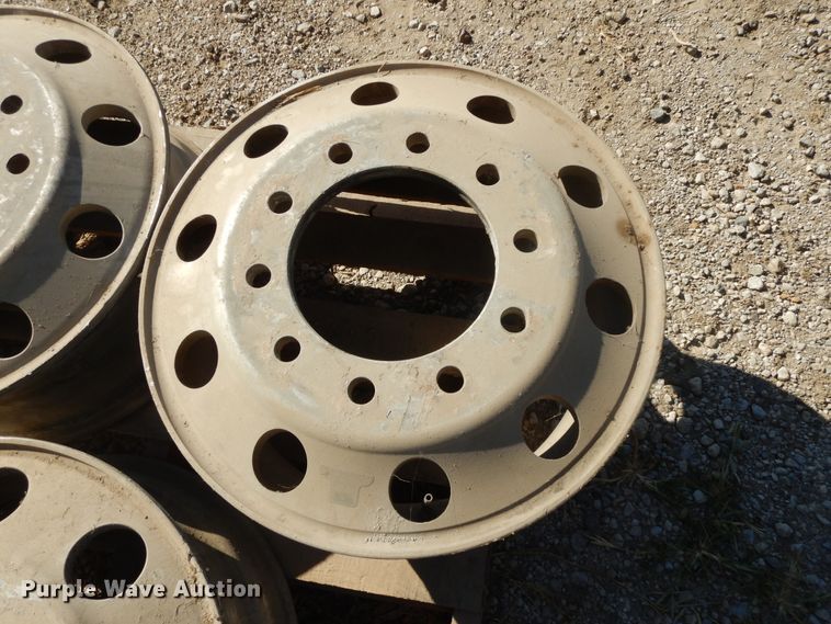 image for item DH0201 (3) 8.5x22.5 aluminum hub pilot wheels