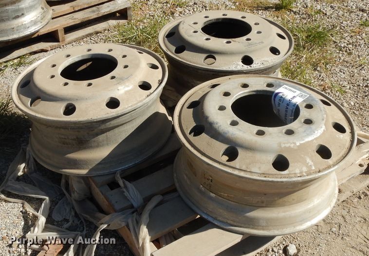 image for item DH0202 (3) 8.5x22.5 aluminum hub pilot wheels