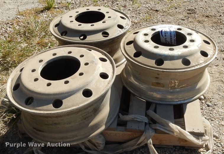 image for item DH0202 (3) 8.5x22.5 aluminum hub pilot wheels